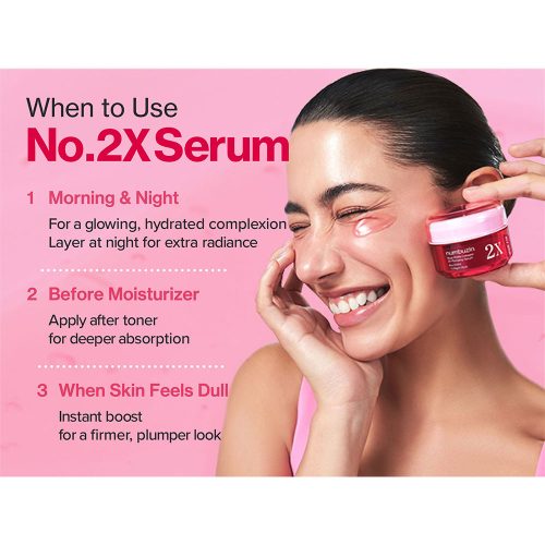 سرم PDRN رز کلاژن 2x شماره 2 نامبوزین حجم دهنده و جوانساز پوست NUMBUZIN No. 2 Rose PDRN Collagen 2X Plumping Serum