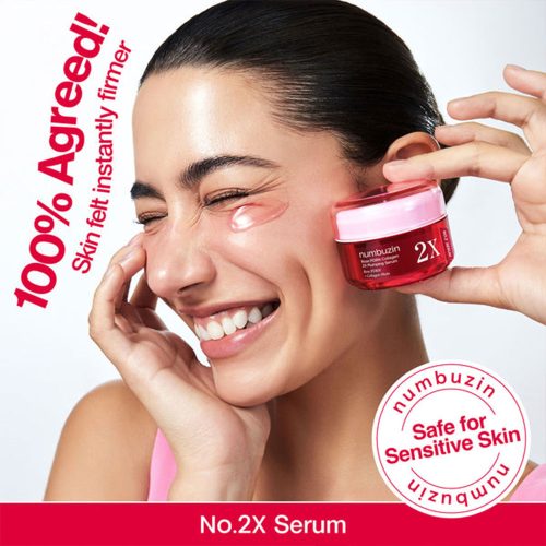 سرم PDRN رز کلاژن 2x شماره 2 نامبوزین حجم دهنده و جوانساز پوست NUMBUZIN No. 2 Rose PDRN Collagen 2X Plumping Serum