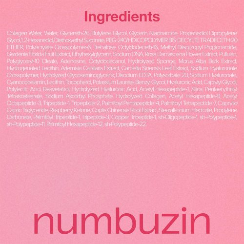 سرم PDRN رز کلاژن 2x شماره 2 نامبوزین حجم دهنده و جوانساز پوست NUMBUZIN No. 2 Rose PDRN Collagen 2X Plumping Serum