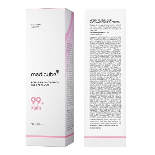 شوینده PDRN پینک نیاسینامید مدی کیوب MEDICUBE PDRN Pink Niacinamide Whip Cleanser