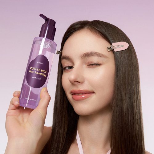 شوینده روغنی کنترل منافذ برنج بنفش اکوال بری EQQUALBERRY Purple Rice Pore Smoothing Cleansing Oil