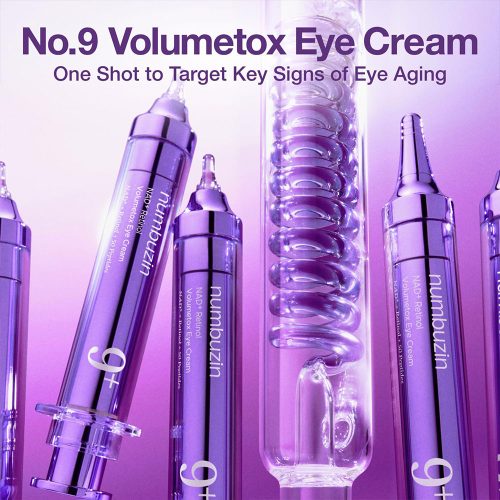 کرم دور چشم +NAD و رتینول شماره 9 نامبوزین ضد چروک و روشن کننده NUMBUZIN No.9 NAD+ Retinol Volumetox Eye Cream