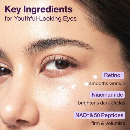 کرم دور چشم +NAD و رتینول شماره 9 نامبوزین ضد چروک و روشن کننده NUMBUZIN No.9 NAD+ Retinol Volumetox Eye Cream