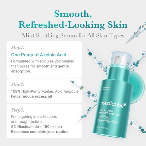 سرم آزلائیک اسید اگزوزوم شات 2000 مدیکوب Medicube Azelaic Acid Exosome Shot 2000