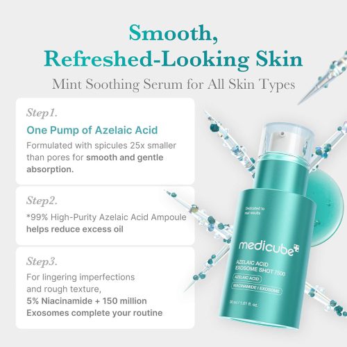 سرم آزلائیک اسید اگزوزوم شات 7500 مدیکوب ضد جوش قوی Medicube Azelaic Acid Exosome Shot 7500