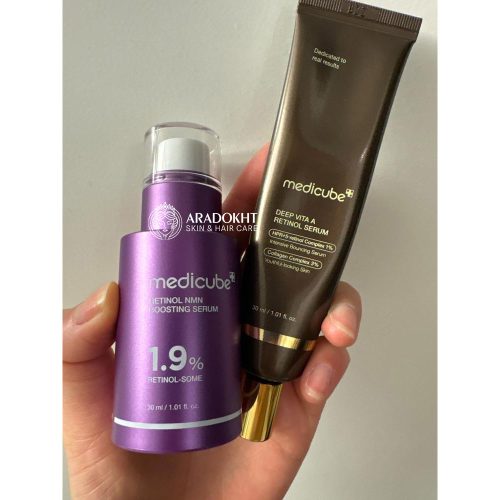سرم تقویت کننده رتینول و NMV مدی کیوب ضد چروک و جوانساز پوست Medicube Retinol NMN Boosting Serum