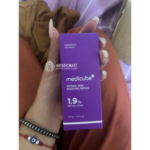 سرم تقویت کننده رتینول و NMV مدی کیوب ضد چروک و جوانساز پوست Medicube Retinol NMN Boosting Serum