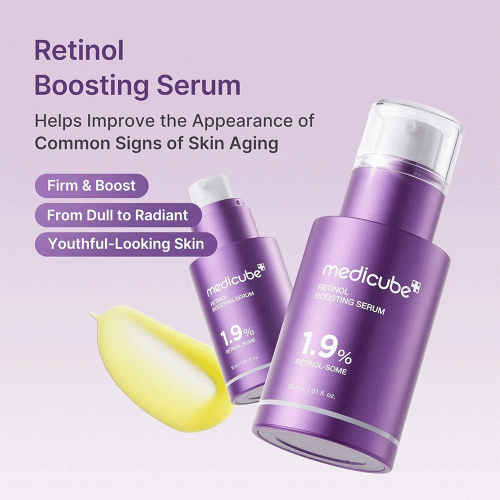 سرم تقویت کننده رتینول و NMV مدی کیوب ضد چروک و جوانساز پوست Medicube Retinol NMN Boosting Serum