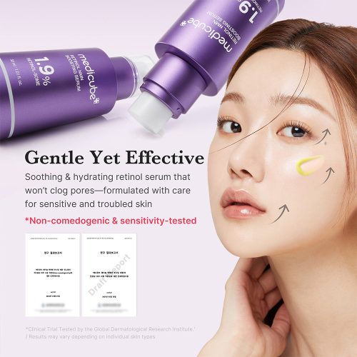 سرم تقویت کننده رتینول و NMV مدی کیوب ضد چروک و جوانساز پوست Medicube Retinol NMN Boosting Serum