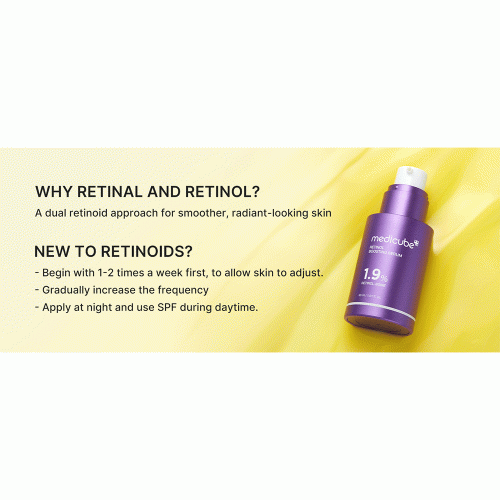 سرم تقویت کننده رتینول و NMV مدی کیوب ضد چروک و جوانساز پوست Medicube Retinol NMN Boosting Serum
