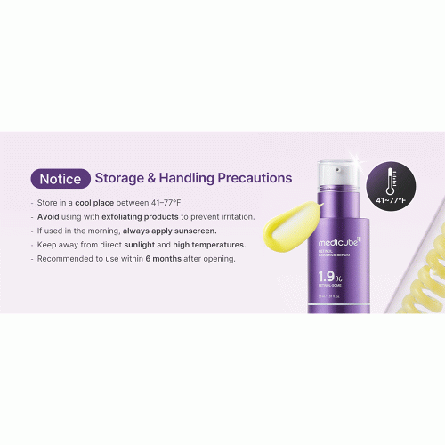 سرم تقویت کننده رتینول و NMV مدی کیوب ضد چروک و جوانساز پوست Medicube Retinol NMN Boosting Serum