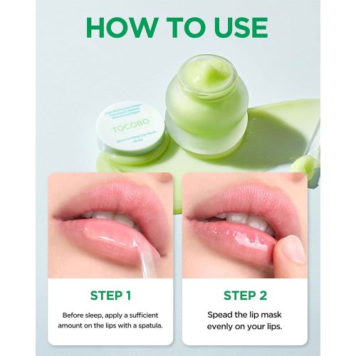 ماسک لب نعناع توکوبو تسکین دهنده و خنک کننده TOCOBO Mint Cooling Lip Mask