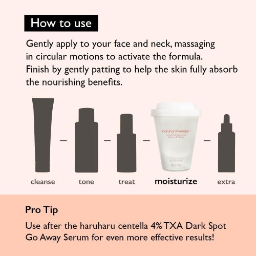 ژل کرم سنتلا و نیاسینامید 5 درصد هاروهارو واندر تسکین دهنده و روشن کننده پوست HARUHARU wonder Centella 5% Niacinamide Radiance Gel Cream
