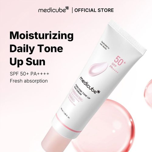 کرم ضد آفتاب تون آپ PDRN مدی کیوب Medicube PDRN Pink Tone Up Sun Cream
