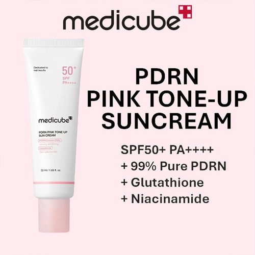 کرم ضد آفتاب تون آپ PDRN مدی کیوب Medicube PDRN Pink Tone Up Sun Cream