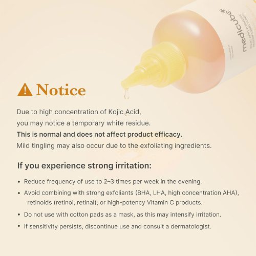 تونر لایه بردار و روشن کننده کوجیک اسید و زردچوبه مدی کیوب MEDICUBE Kojic Acid Turmeric Resurfacing Toner