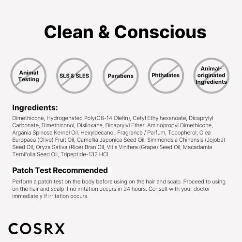 روغن موی ترمیم کننده پپتاید 132 کوزارکس COSRX PEPTIDE 132 Hair Bonding Oil Serum