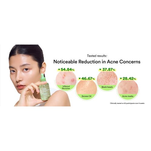 سرم کپسولی هارتلیف TECA ابیب تسکین دهنده و روشن کننده پوست Abib Heartleaf TECA capsule serum Calming drop