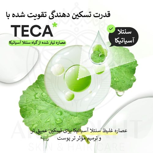 سرم کپسولی هارتلیف TECA ابیب تسکین دهنده و روشن کننده پوست Abib Heartleaf TECA capsule serum Calming drop