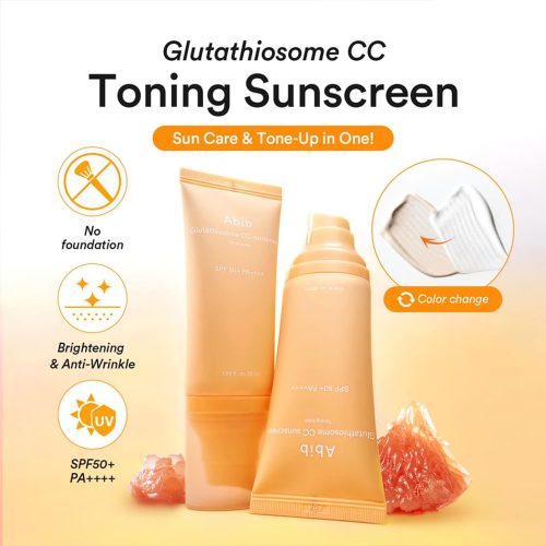 ضد آفتاب سی سی کرم گلوتاتیوسوم ابیب Abib Glutathiosome CC Sunscreen Toning Tube