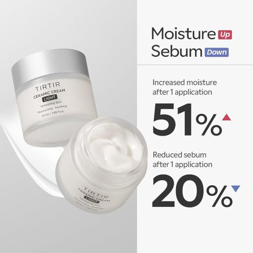 کرم سرامیک لایت تیر تیر مرطوب کننده و ترمیم کننده پوست TIRTIR Ceramic Cream Light