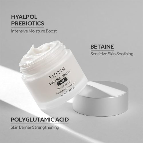 کرم سرامیک لایت تیر تیر مرطوب کننده و ترمیم کننده پوست TIRTIR Ceramic Cream Light