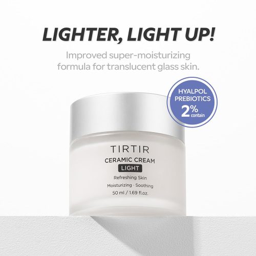 کرم سرامیک لایت تیر تیر مرطوب کننده و ترمیم کننده پوست TIRTIR Ceramic Cream Light
