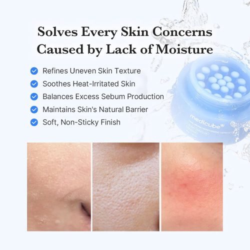 کرم کپسولی هیالورونیک اسید مدی کیوب آبرسان و مرطوب کننده عمقی پوست Medicube Hyaluronic Acid Capsule Cream