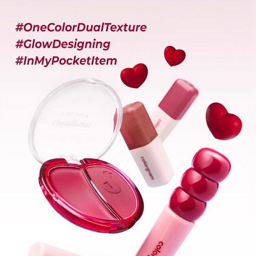 رژ گونه پودری کرمی میوه ای کالرگرام COLORGRAM TINTIN DORY DUO BLUSHER