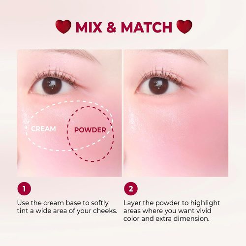 رژ گونه پودری کرمی میوه ای کالرگرام COLORGRAM TINTIN DORY DUO BLUSHER