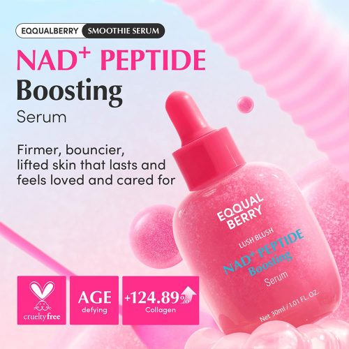سرم پپتاید بوستینگ و +NAD اکوال بری ضد چروک و جوانساز پوست EQQUALBERRY NAD+ Peptide Boosting Smoothie Serum