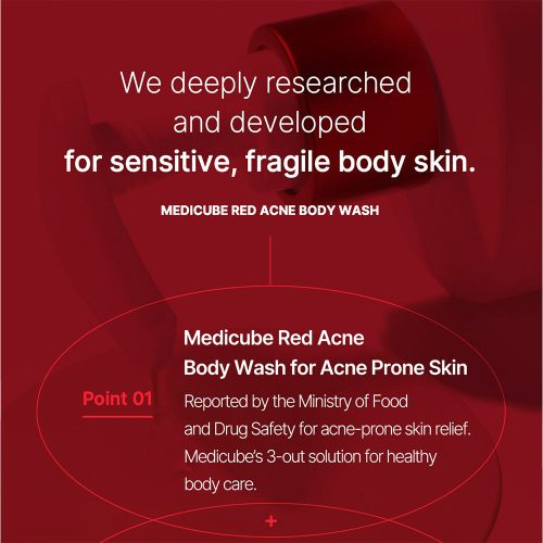 شوینده بدن ضد جوش و آکنه مدی کیوب Medicube Red Body Wash