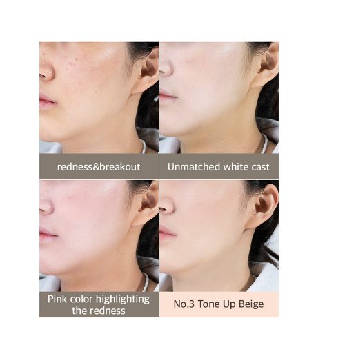 کرم ضد آفتاب تون آپ شماره 3 نامبوزین Numbuzin No.3 Porcelain Base-skip Tone Up Beige