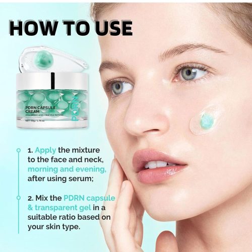 کرم کپسولی PDRN 100 وی تی کازمتیک ضد چروک، جوانساز و ترمیم کننده پوست VT PDRN Capsule Cream 100