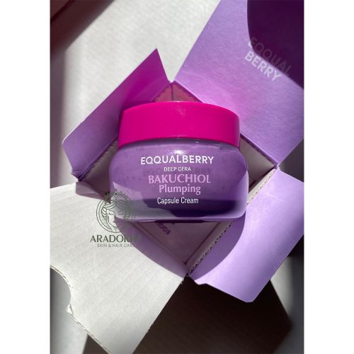 کرم کپسولی باکوچیول پلامپینگ اکوال بری ضد چروک و جوانساز پوست EQQUALBERRY Bakuchiol Plumping Capsule Cream