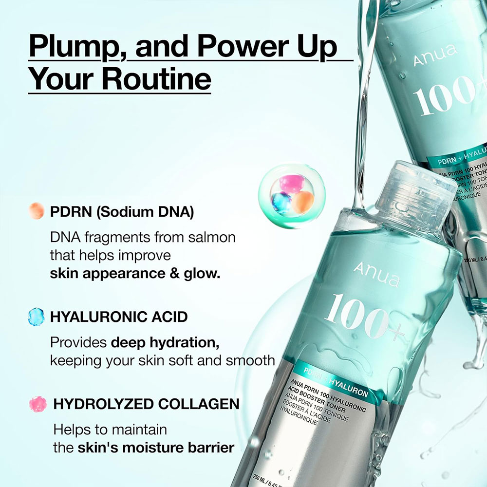 تونر بوستر هیالورونیک اسید و PDRN آنوا ANUA PDRN 100 Hyaluronic Acid Booster Toner