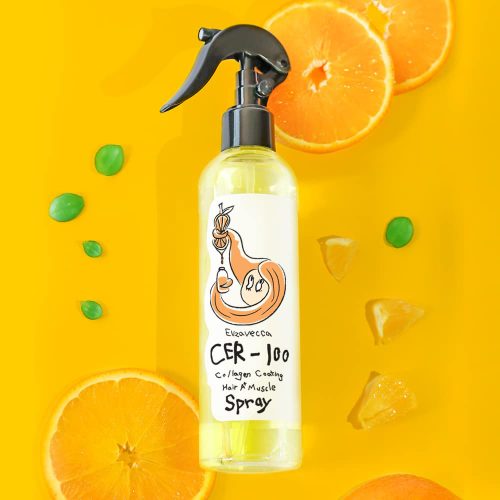 اسپری کلاژن مو الیزاوکا آبرسان و ترمیم کننده Elizavecca Cer-100 Collagen Coating Hair A+ Muscle Spray