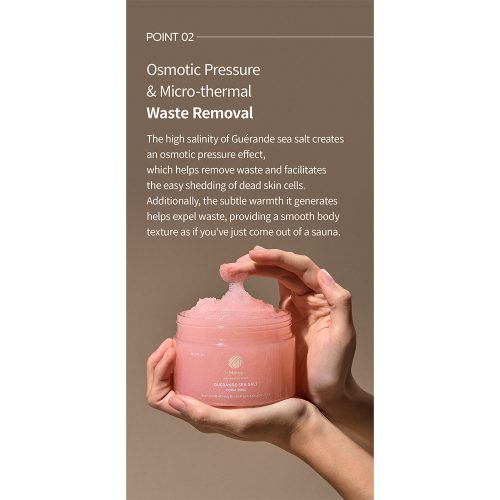 اسکراب بدن نمک دریایی گراند دکتر ملاکسین لایه بردار و روشن کننده پوست بدن Dr.Melaxin Guerande Sea Salt Perfume Body Scrub