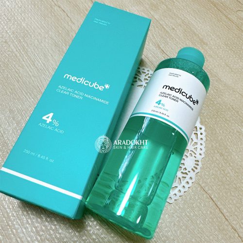 تونر آزلائیک اسید و نیاسینامید مدی کیوب ضدالتهاب، قرمزی و روشن کننده پوست MEDICUBE Azelaic Acid Niacinamide Clear Toner