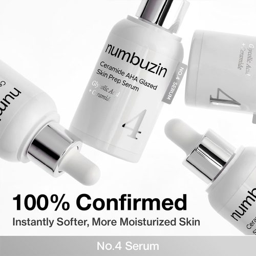 سرم لایه بردار و آبرسان سراماید شماره 4 نامبوزین Numbuzin No.4 Ceramide Aha Glazed Skin Prep Serum