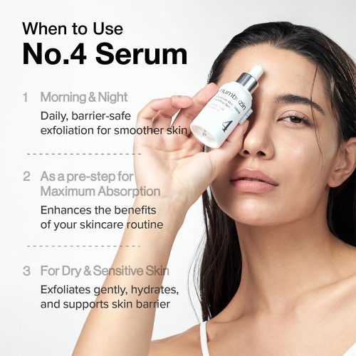 سرم لایه بردار و آبرسان سراماید شماره 4 نامبوزین Numbuzin No.4 Ceramide Aha Glazed Skin Prep Serum