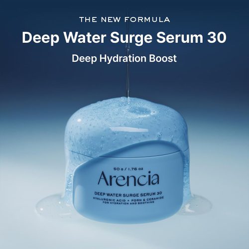 سرم هیالورونیک اسید PDRN و سراماید آرنسیا آبرسان عمقی و تسکین دهنده Arencia Deep Water Surge Serum