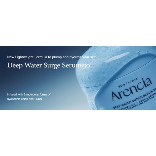 سرم هیالورونیک اسید PDRN و سراماید آرنسیا آبرسان عمقی و تسکین دهنده Arencia Deep Water Surge Serum