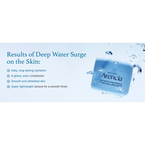 سرم هیالورونیک اسید PDRN و سراماید آرنسیا آبرسان عمقی و تسکین دهنده Arencia Deep Water Surge Serum