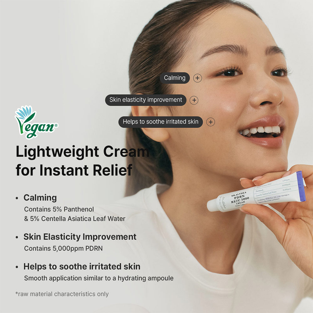 کرم PDRN دکتر التیا ترمیم کننده، جوانساز و تسکین دهنده پوست Dr. Althea PDRN Reju 5000 Cream