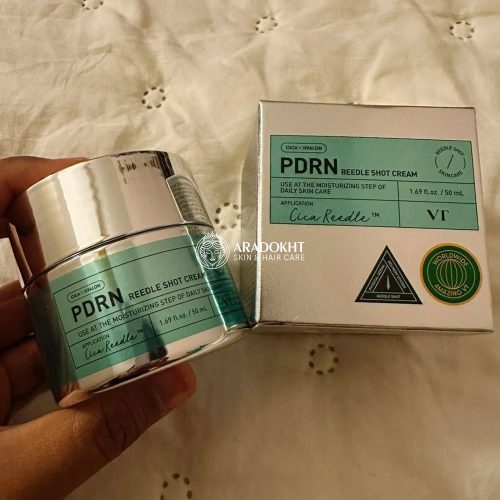 کرم ریدل شات PDRN وی تی کازمتیک ضد چروک و ترمیم کننده پوست VT Cosmetics PDRN Reedle Shot Cream