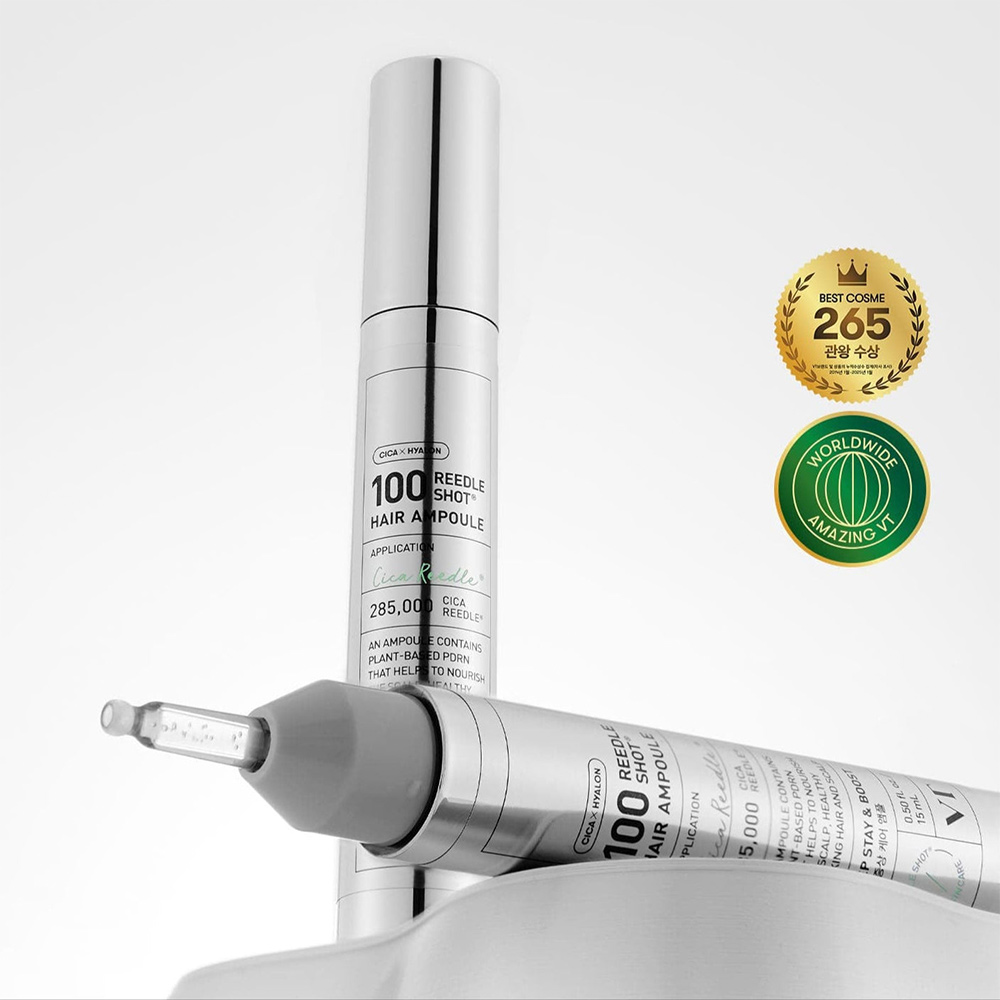 آمپولPDRN مو ریدل شات 100 وی تی کازمتیک احیا، ضد ریزش و تقویت مو VT Cosmetics PDRN Reedle Shot Hair Ampoule 100dL