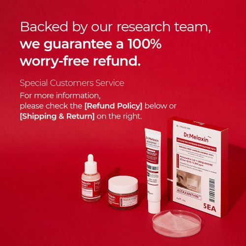 پک ماسک ورقه ای روشن کننده آستاگزانتین و ترانگزامیک اسید دکتر ملاکسین Dr.Melaxin TX-Astaxanthin Brightening Serum Mask Set
