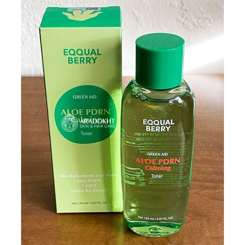 تونر PDRN آلوئه ورا اکوال بری تسکین دهنده و ترمیم کننده پوست EQQUALBERRY Aloe PDRN Calming Toner