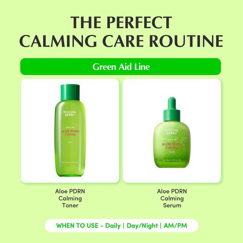 تونر PDRN آلوئه ورا اکوال بری تسکین دهنده و ترمیم کننده پوست EQQUALBERRY Aloe PDRN Calming Toner
